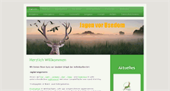 Desktop Screenshot of jagen-am-peenestrom.de